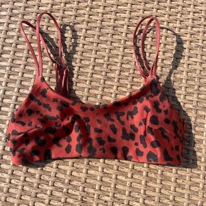H&M animal print bikini top, size 0